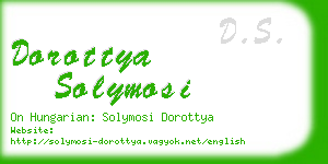 dorottya solymosi business card